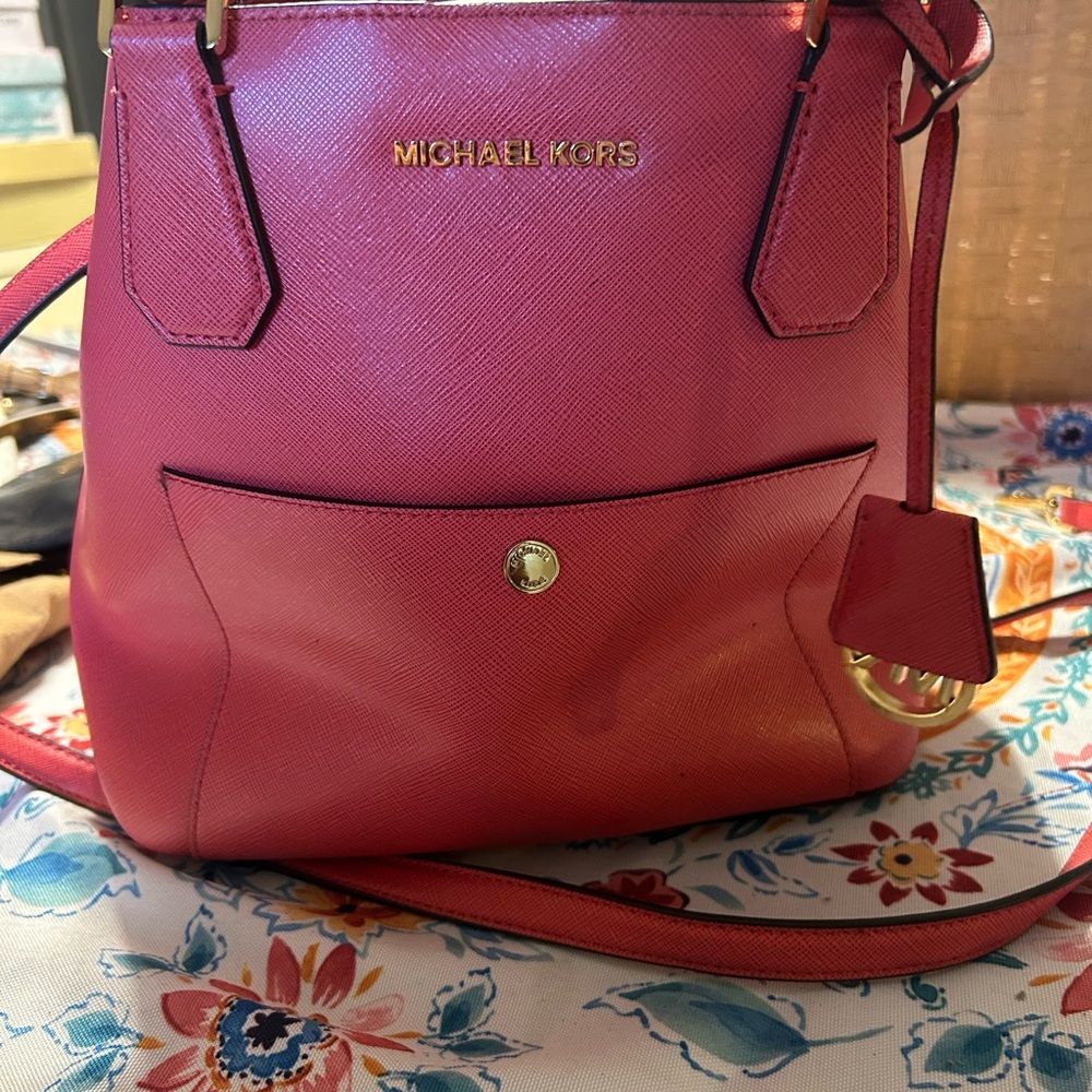 Michael Kors Fuchsia Crossbody Bag